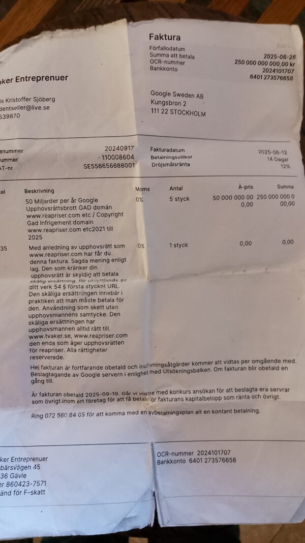 Se hur fort det går när DENNIS behöver nått. Befolkningen behöde inte vänta 54§ Upphovsrätt. Alltdi rätt till betalning